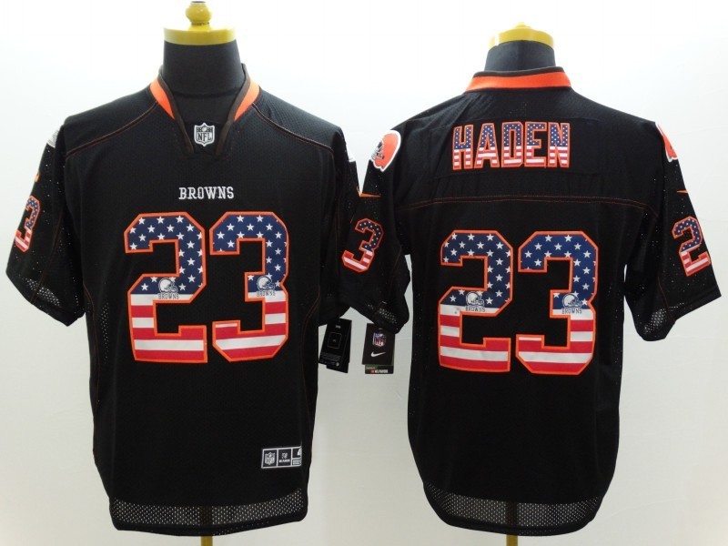Men's Cleveland Browns Joe Haden #23 Black Jersey